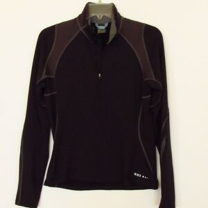 REI Black/Gray Half-Zip Performance Stretch Jacket M